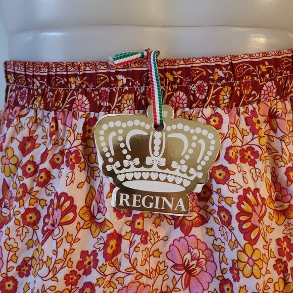 NWT Womens Regina Rosia/Fuxia Red, Pink Floral Maxi Skirt S - Picture 5 of 6